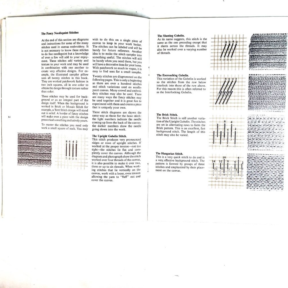 Beginner's Needlepoint Margaret Boyles Columbia Minerva Book 207 36 Pages 1972 - Picture 10 of 16